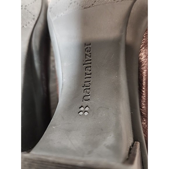 Naturalizer Leather Womens Shoes N5 Comfort Heels Slip Ons Clogs Size 11 M - Picture 8 of 8